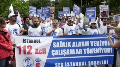 SES İstanbul Şubeleri, 112 acil çalışanlarının sorunlarına dikkat çekerek çalışma