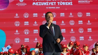 İstanbul Büyükşehir Belediye (İBB) Başkanı Ekrem İmamoğlu, Yenikapı etkinlik alanında