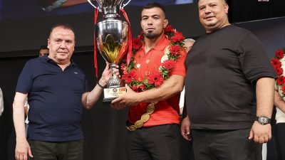Antalya Büyükşehir Belediyesi Spor Kulübü Başpehlivanı Yusuf Can Zeybek'in 663’üncü