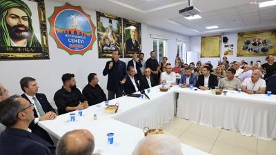 İstanbul Büyükşehir Belediye (İBB) Başkanı Ekrem İmamoğlu, Büyükçekmece Cemevi’nde Alevi