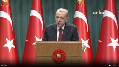 Kabine Toplantısı sonrası açıklamalarda bulunan Cumhurbaşkanı Recep Tayyip Erdoğan, "Depremin