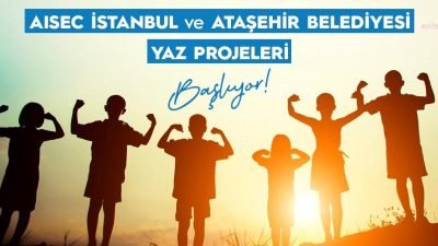 Ataşehir Belediyesi ve AIESEC iş birliğiyle, farklı ülkelerden gelen öğrenciler