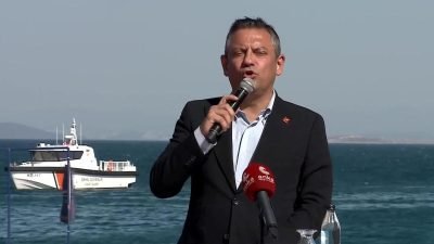 CHP Lideri Özgür Özel, "Didim-Turgutreis-Bodrum Deniz Otobüsü Seferi" açılış töreninde