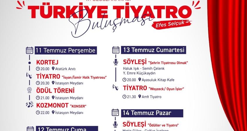 Efes Selçuk Belediyesi, 17. Uluslararası Türkiye Tiyatro Buluşması'na ev sahipliği