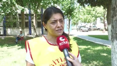 Eğitim-Sen İzmir Üniversiteler Şube Başkanı Lülüfer Körükmez, Ege Üniversitesi Öğrenci