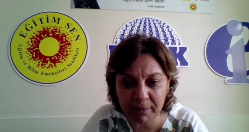 Eğitim Sen Genel Yükseköğretim ve Eğitim Sekreteri Evrim Gülez, vakıf