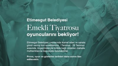 Etimesgut Belediye Başkanı Sayın Erdal Beşikçioğlu, emeklilerin sosyal hayattaki yerini