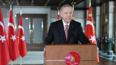 Cumhurbaşkanı Recep Tayyip Erdoğan, TÜRKSAT 6A uydusunun fırlatılması törenine gönderdiği