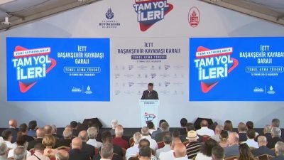 İETT'nin 19. garajının temeli düzenlenen törenle atıldı. Törende konuşan İBB