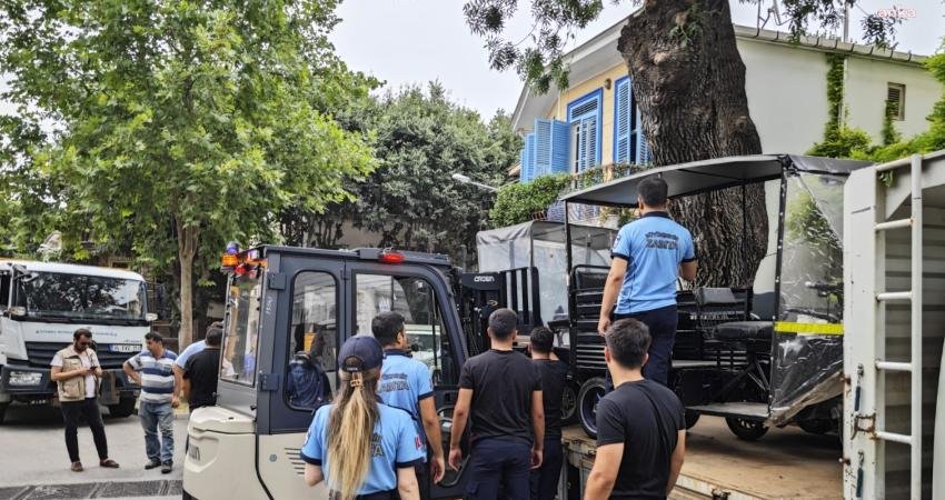 Adalar Belediyesi Zabıta Müdürlüğü ekipleri, Adalar'da yayalaştırılan alanlara giren akülü