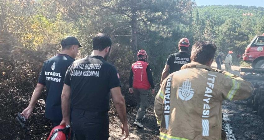 Kartal Belediyesi ekipleri, dün öğle saatlerinde Pendik-Aydos Ormanı’nda henüz belirlenemeyen