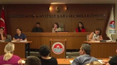 Maltepe Belediye Meclisi temmuz ayı toplantısında Başkan Esin Köymen ile