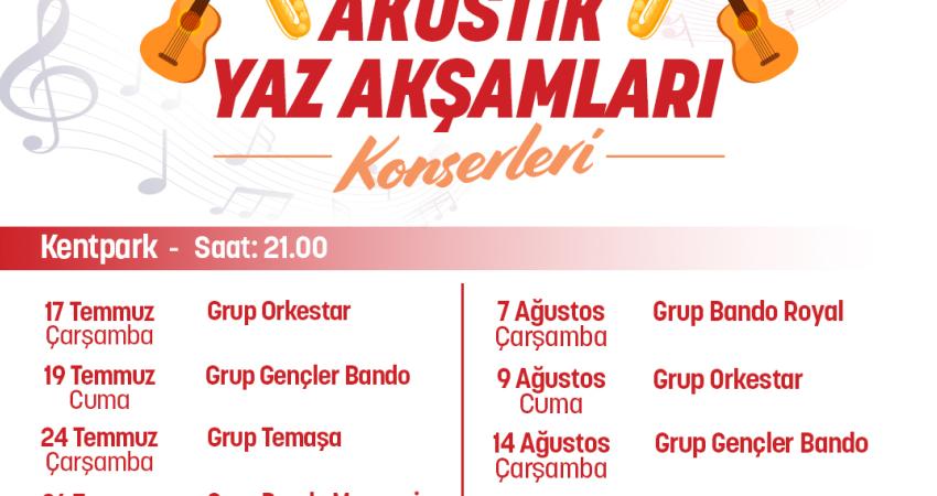 Manisa Büyükşehir Belediyesi, yaz akşamlarına renk katmak ve kent sakinlerini