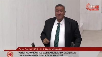 TBMM'de vergi kanuna ilişkin düzenlemeler içeren kanun teklifinin görüşmelerinde konuşan,