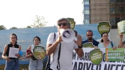 Sarıyer kent ve yaşam alanı savunucuları, 35 yıldır Hacıosman Kavşağı'nda