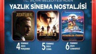 Silivri Belediyesi’nin düzenlediği “Yazlık Sinema Nostalji Günleri”, Aras Bulut İynemli’nin