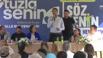 Tuzla Belediye Başkanı Ali Eren Bingöl, Aydın Mahallesi'nde ikincisi düzenlenen