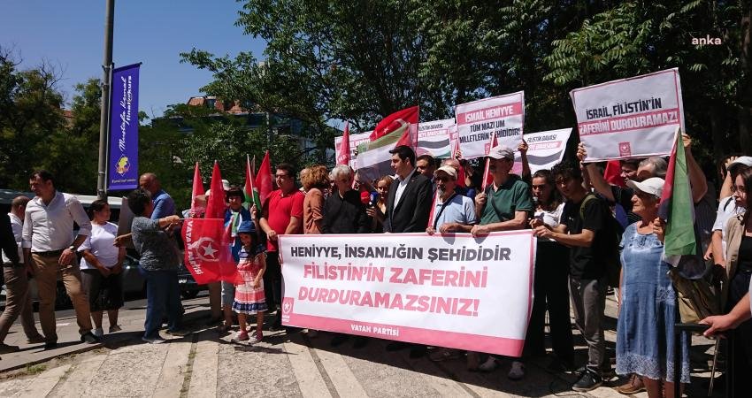 Vatan Partisi, Hamas lideri İsmail Haniye'nin Tahran'da öldürülmesini İsrail'in Ankara