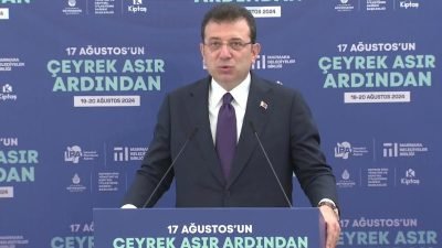 İstanbul Büyükşehir Belediye (İBB) Başkanı Ekrem İmamoğlu, '‘17 Ağustos'un çeyrek