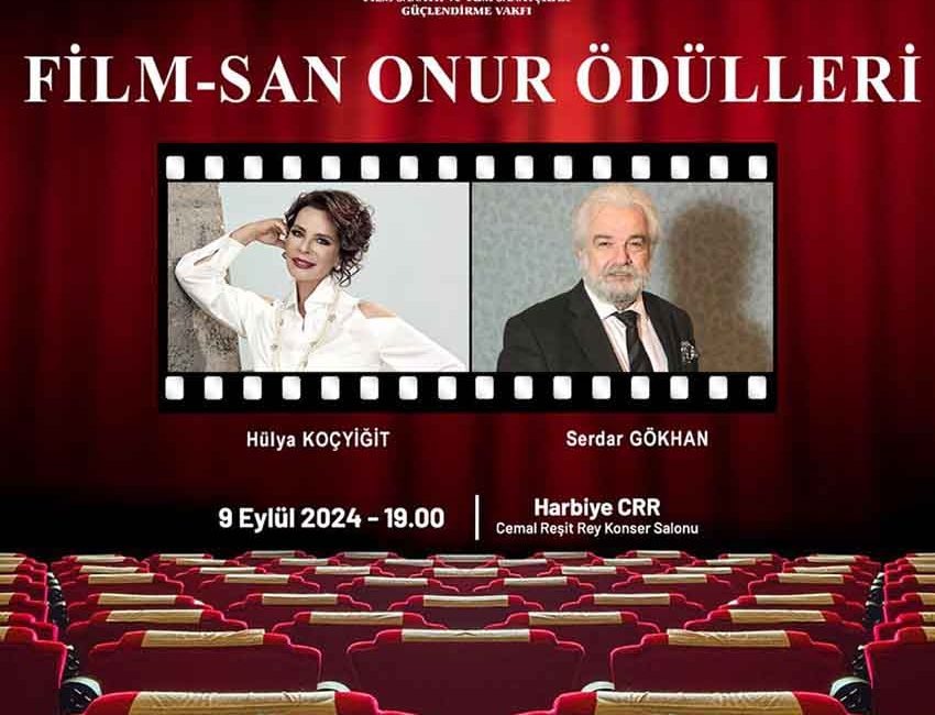 Sinema ve dizi sektörünün 2023-2024 sezonundaki başarılı isimleri FİLM-SAN Ödül