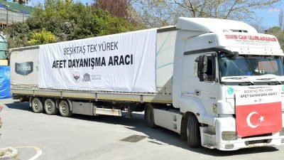 Beşiktaş Belediyesi, Kahramanmaraş merkezli 6 Şubat depremlerinden etkilenen vatandaşlara ve