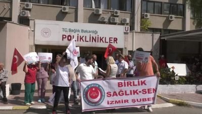Birlik Sağlık Sen üyesi sağlık çalışanları, Bozyaka Eğitim ve Araştırma