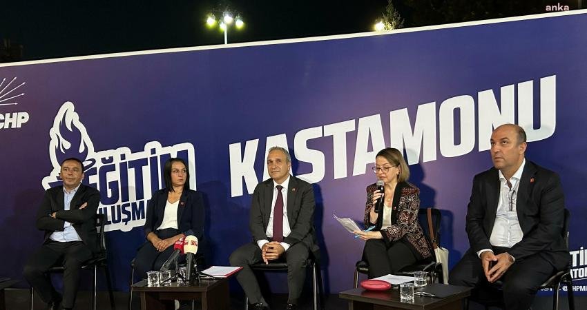 CHP'nin eğitim alanındaki sorunlara dikkati çekmek için farklı illerde düzenlediği