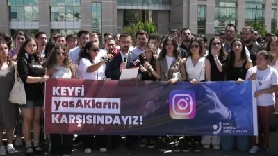 CHP İstanbul İl Gençlik Kolları, Çağlayan'daki İstanbul Adliyesi'nde Instagram'ın erişime