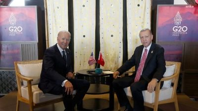 Cumhurbaşkanı  Recep Tayyip Erdoğan, Amerika Birleşik Devletleri Başkanı Joe Biden