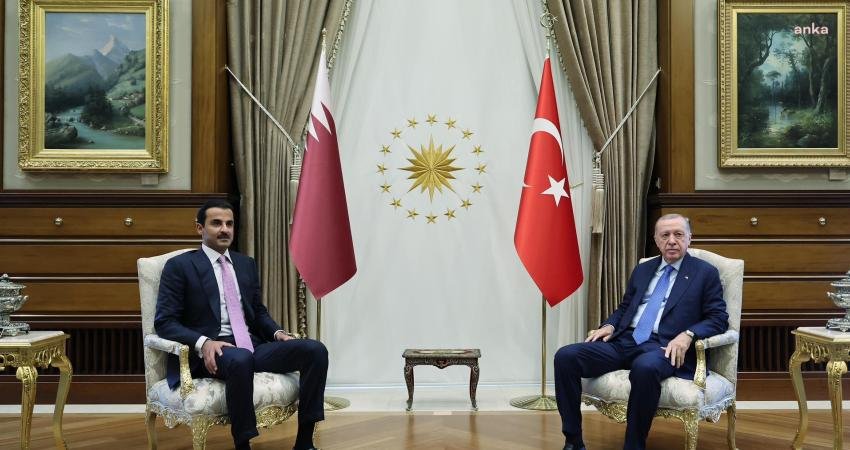 Cumhurbaşkanı Recep Tayyip Erdoğan, Katar Emiri Şeyh Temim bin Hamed