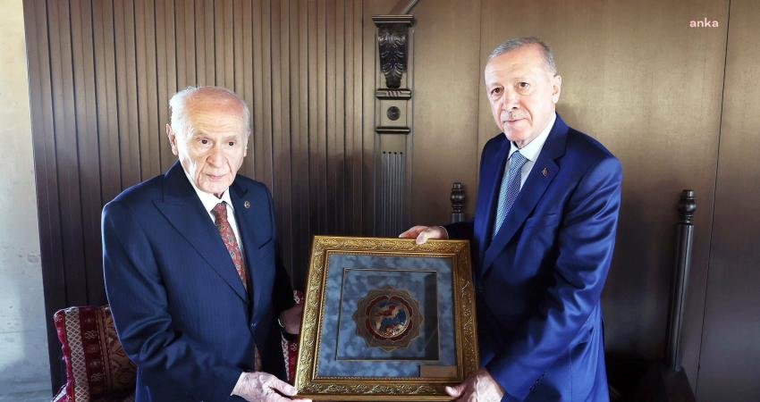 Cumhurbaşkanı Recep Tayyip Erdoğan, MHP Genel Başkanı Devlet Bahçeli ile