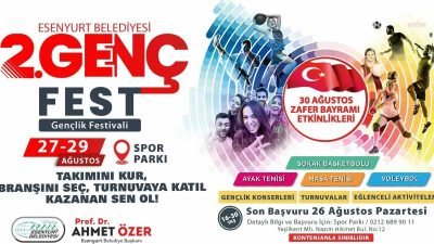 Esenyurt’ta bu yıl 2’ncisi düzenlenecek olan Genç-Fest, gençleri eğlence, müzik,