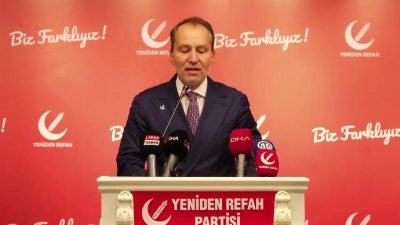 Yeniden Refah Partisi Genel Başkanı Fatih Erbakan, "İktidar, 31 Mart seçimlerinde