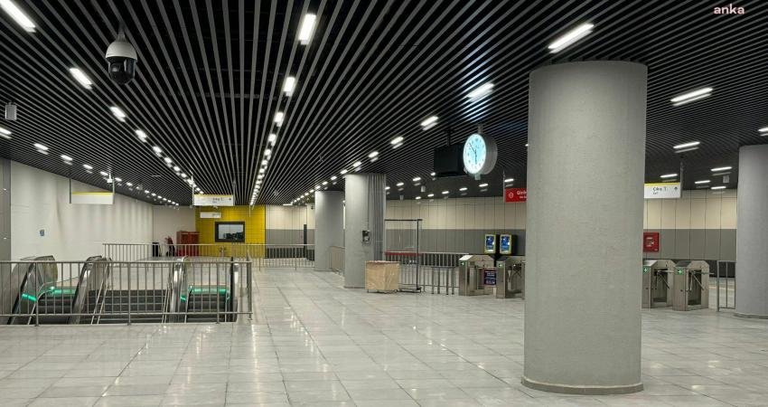 M9 Ataköy-Olimpiyat Metro Hattı’nın Mimar Sinan İstasyonu, yapım işleri tamamlanarak