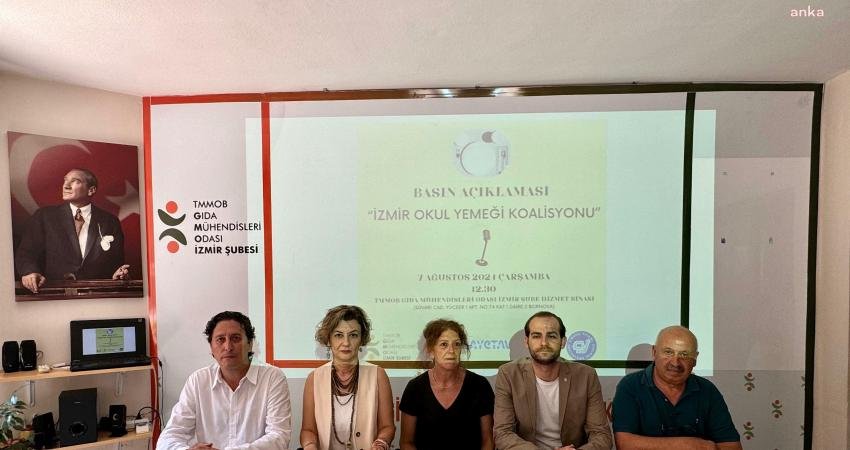 İzmir’de meslek odaları ve derneklerin katılımıyla İzmir Okul Yemeği Koalisyonu