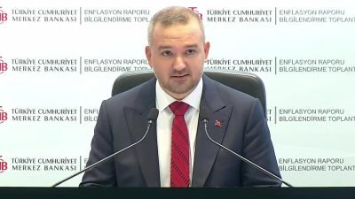Türkiye Cumhuriyet Merkez Bankası Başkanı Fatih Karahan, 3.Enflasyon Raporu'nu açıkladığı