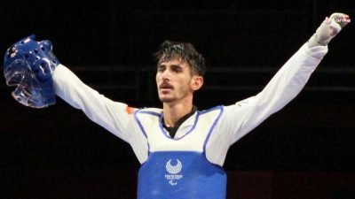 Paris 2024 Paralimpik Oyunları'nda erkekler taekwondo K44 63 kilogramda Mahmut