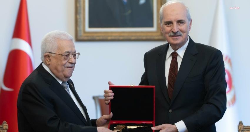 TBMM Başkanı Numan Kurutulmuş, TBMM Genel Kurulu’na hitap etmek için