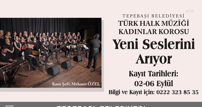 Mehmet Özel şefliğinde çalışmalarını sürdüren Tepebaşı Belediyesi Türk Halk Müziği