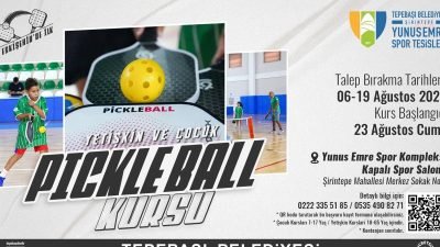 Tepebaşı Belediyesi tarafından Eskişehir’de ilk kez açılacak “Pickleball” kursu için