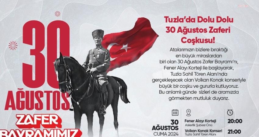 Tuzla Belediyesi, 30 Ağustos Zafer Bayramı’nı büyük bir coşku ile