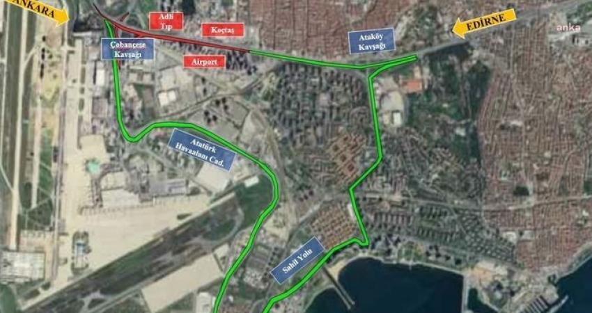İstanbul Büyükşehir Belediyesi'nin (İBB), Yenibosna Metrobüs İstasyonu Yaya Üst Geçidi