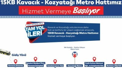 Pandemi döneminde yolcu yetersizliği nedeniyle seferleri geçici olarak kaldırılan 15KB