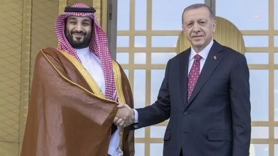 Cumhurbaşkanı Recep Tayyip Erdoğan, Suudi Arabistan Veliaht Prensi Muhammed bin