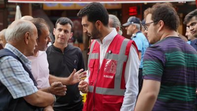 Tuzla Belediye Başkanı Eren Ali Bingöl ve saha ekibi Cami