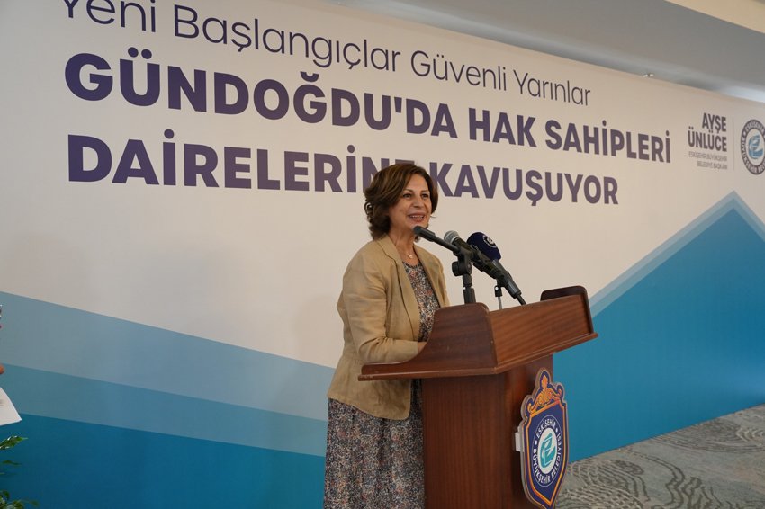 Eskişehir Büyükşehir Belediyesi tarafından Gündoğdu Mahallesi’nde yapımı tamamlanan 60 konutun