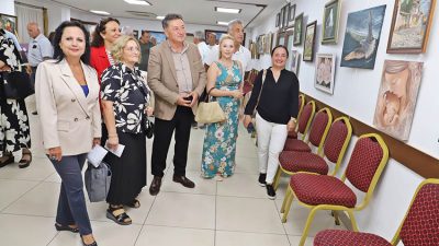 Ankara Kulübü Derneği Genel Başkanı Dr. Metin Özaslan, sergi açılışında
