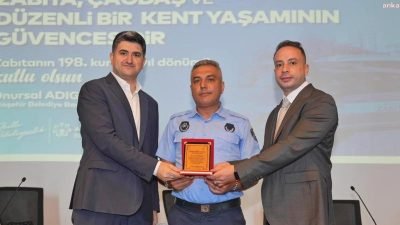 Zabıta Haftası etkinlikleri çerçevesinde Ataşehir Belediye Başkanı Onursal Adıgüzel zabıta