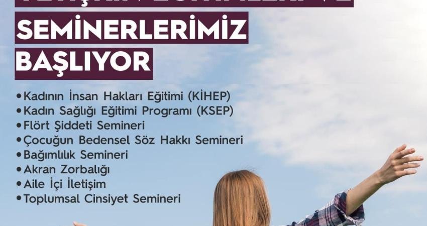 Ataşehir Belediyesi, yetişkinlere yönelik eğitimler ve seminerler düzenliyor. Proje kapsamında “Kadının