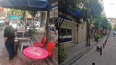 Beşiktaş Belediyesi, Çarşı bölgesinde bazı dükkanların kaldırım işgallerine karşı harekete